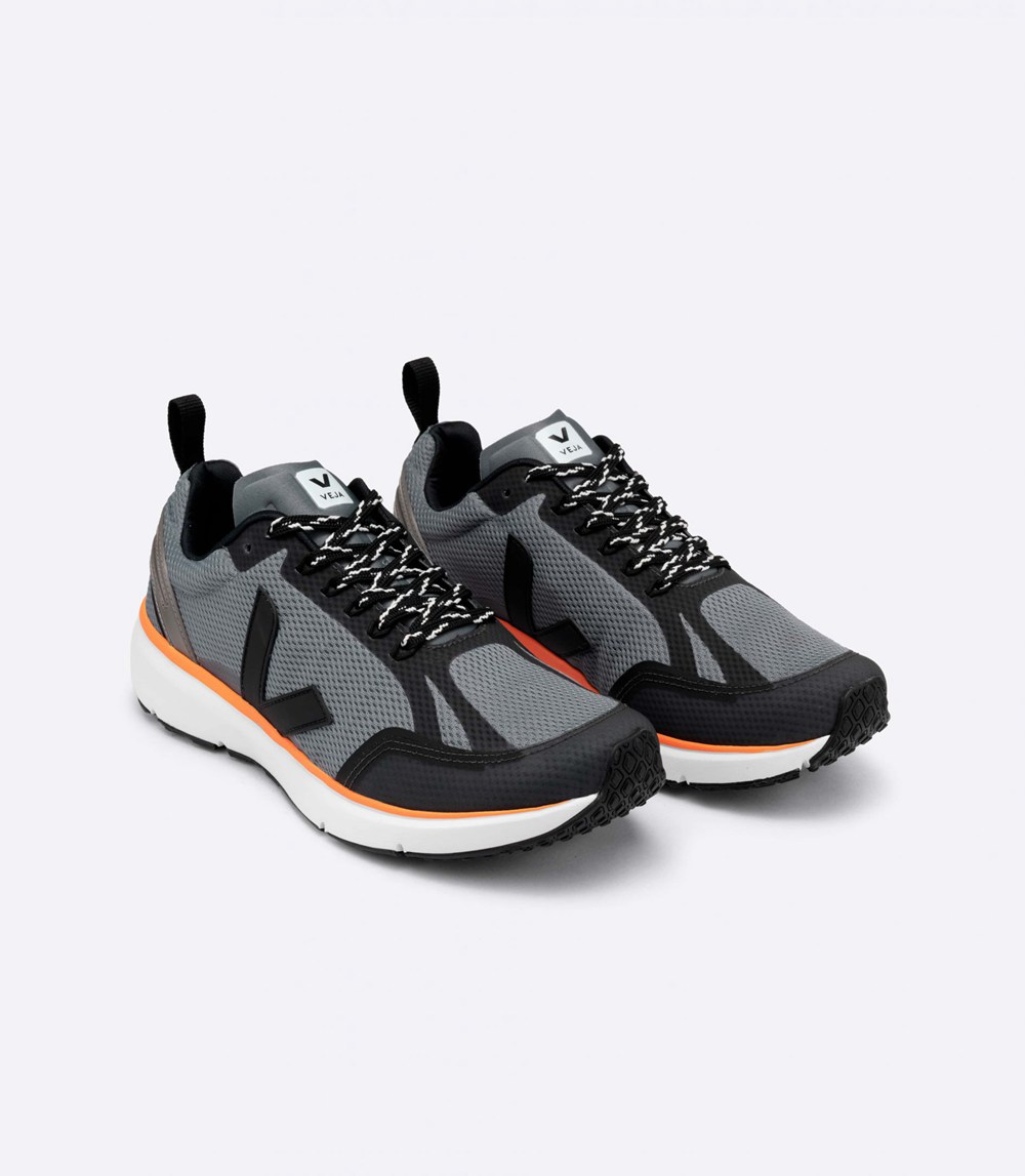 Veja Sneakers Barbati - Condor 2 Alveomesh - Nigga/Gri/Portocalii - 8173402-VL